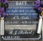 BATT R.J. 1923- & A.G. 1921-2008
