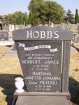 HOBBS Herbert James 1916-1989 & Marthina Janetta Johanna PIETERS 1926-1985