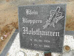 HOLSTHAUZEN Klein Kloppers 1926-2006