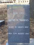 NICHAS Nick 1889-1972 & Irene 1892-1967