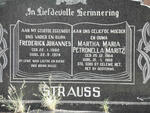 STRAUSS Frederick Johannes 1902-1974 & Martha Maria Petronella MARITZ 1904-1989