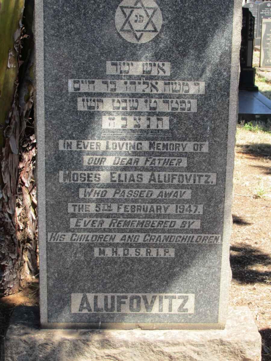 ALUFOVITZ Moses Elias -1947