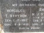 STRYDOM Hercules T. 1867-1939 & Sarah M.J. STRYDOM 1873-1932