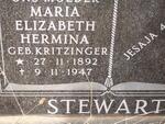 STEWART Thomas Henry 1879-1955 & Maria Elizabeth Hermina KRITZINGER 1892-1947