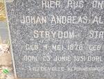 STRYDOM Johan Andreas 1878-1951 & Aletta Maria WEBER 1878-1935