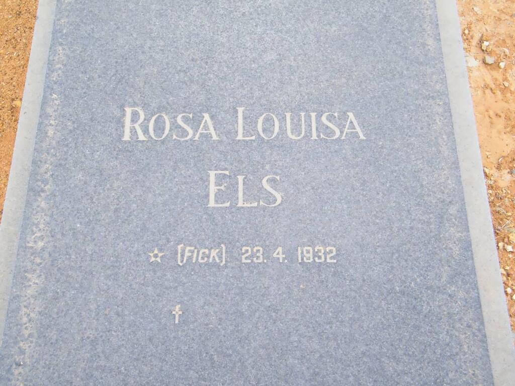 ELS Rosa Louisa nee FICK 1932-