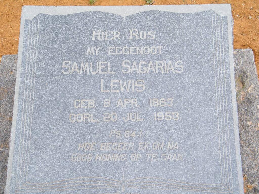 LEWIS Samuel Sagarias 1863-1953