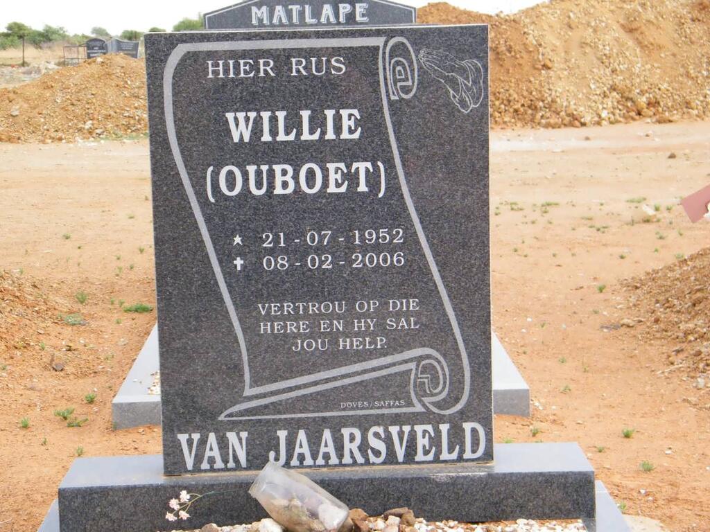 JAARSVELD Willie, van 1952-2006