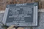 SWART Peter John Frank 1906-1979 & Suzanna Johanna 1910-1983 :: BOOYSEN Sylvia Annetta nee SWART 1938-1990