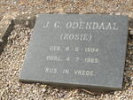 ODENDAAL J.G. 1904-1969