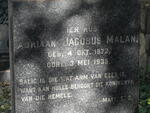 MALAN Adriaan Jacobus 1872-1935