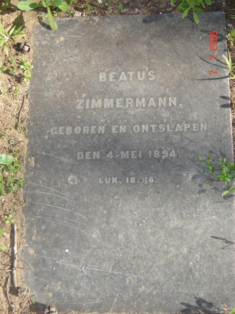 ZIMMERMANN Beatus 1894-1894