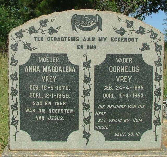 VREY Cornelus 1865-1953 & Anna Magdalena 1870-1959