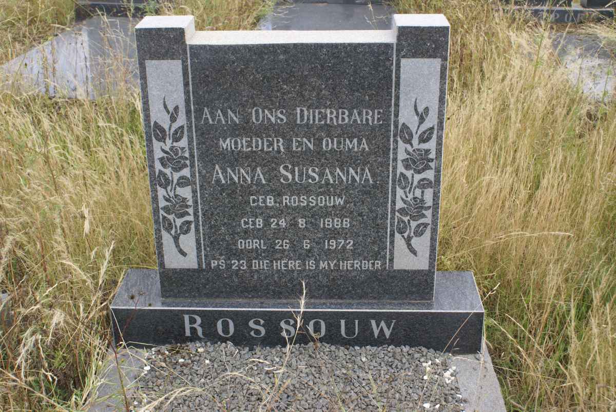 ROSSOUW Anna Susanna nee ROSSOUW 1888-1972