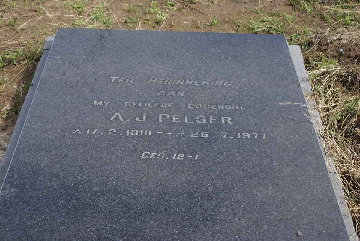PELSER A.J. 1910-1977