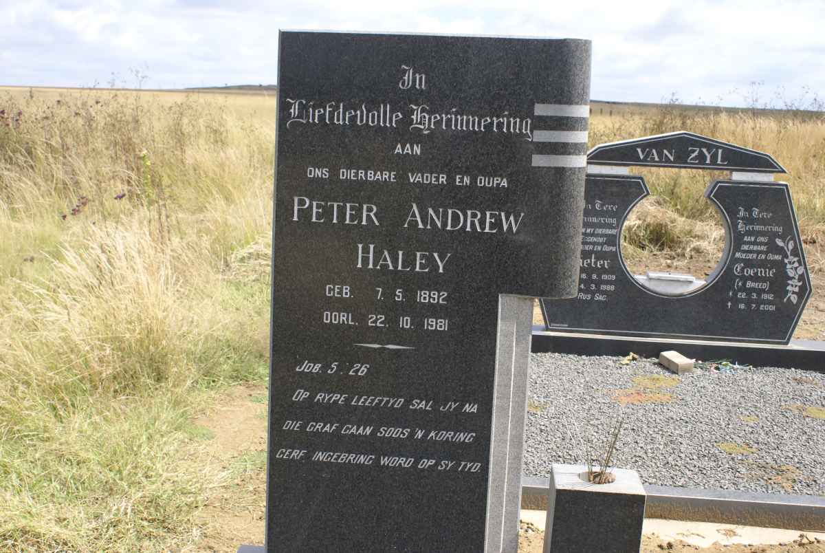 HALEY Peter Andrew 1892-1981