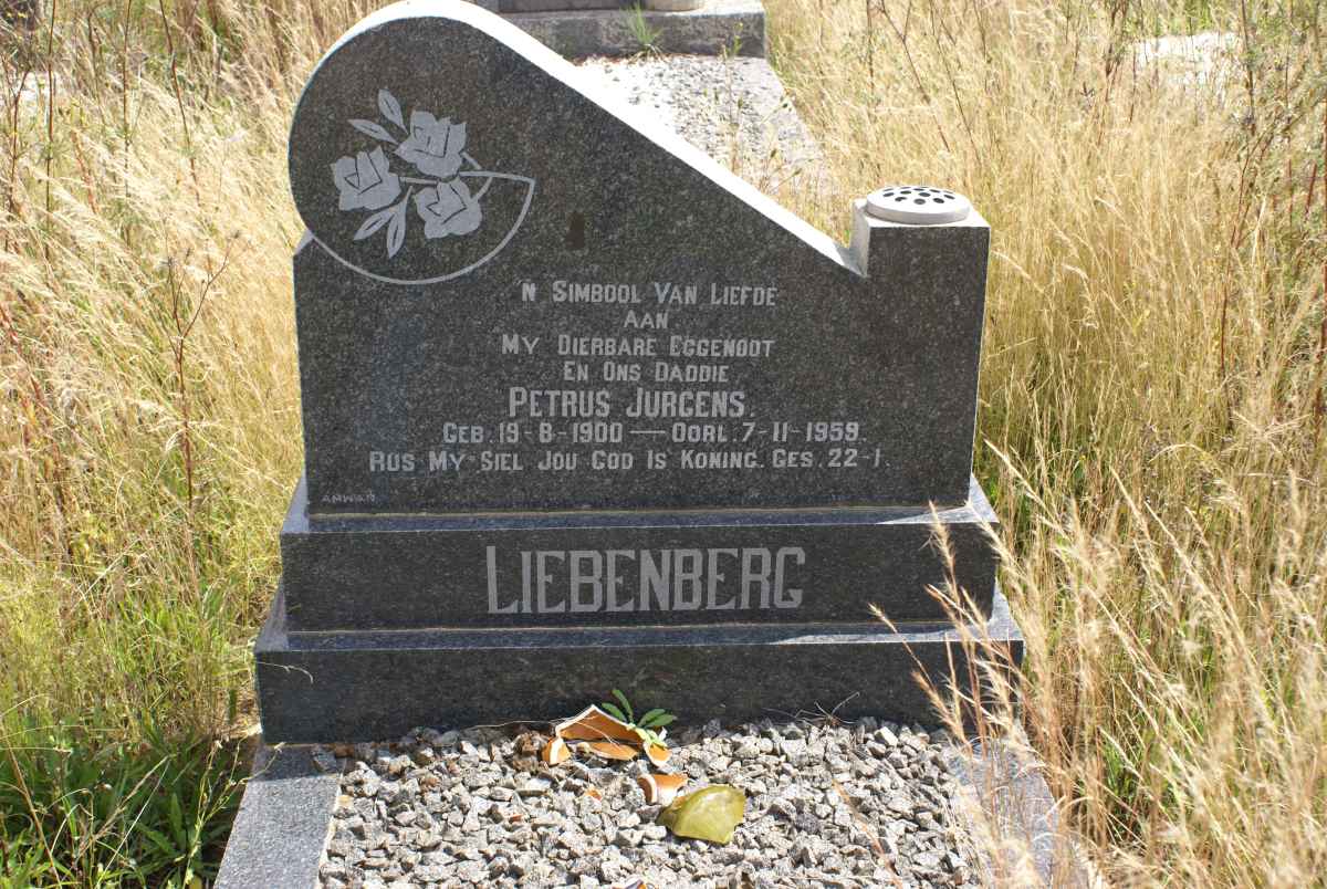 LIEBENBERG Petrus Jurgens 1900-1959
