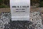 VOSLOO Anna M.C. 1886-1966