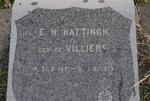 HATTINGH E.H. nee DE VILLIERS 1881-1973