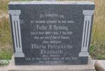 HENNING Pieter H. 1884-1934 & Maria Petronella Elizabeth WEITZ 1893-1971