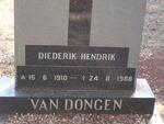 DONGEN Diederik Hendrik, van 1910-1988