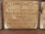 RHEAD Mary Elizabeth 1890-1984