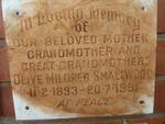 SMALLWOOD Olive Mildred 1893-1981