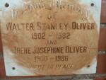 OLIVER Walter Stanley 1902-1982 & Irene Josephine 1900-1986