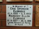 ELDRIDGE Eric Spencer 1900-1982 & Margery Ellen 1907-1991