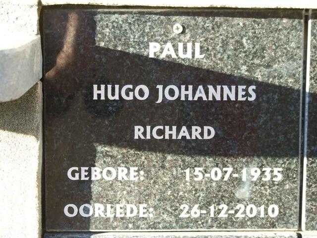 PAUL Hugo Johannes Richard 1935-2010