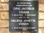 VISSER Dirk Jacobus 1903-2004 & Helena Janetta 1913-2007