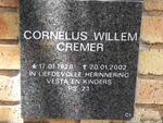 CREMER Cornelus Willem 1928-2002
