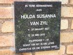 ZYL Hulda Susanna, van 1927-2012