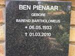 PIENAAR Barend Bartholomeus 1933-2010