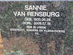 RENSBURG Sannie, van 1933-2009