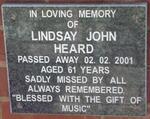 HEARD Lindsay John -2001