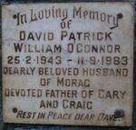 O'CONNOR David Patrick William 1943-1983