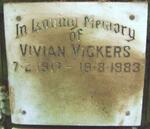 VICKERS Vivian 1917-1983
