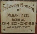 AGUILAR Megan Hazel 1923-1988