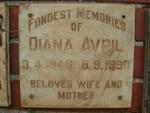 AVRIL Diana 1946-1990