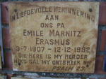 ERASMUS Emile Marnitz 1907-1982