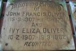 OLIVER John Francis 1907-1973 & Ivy Eliza 1907-1982