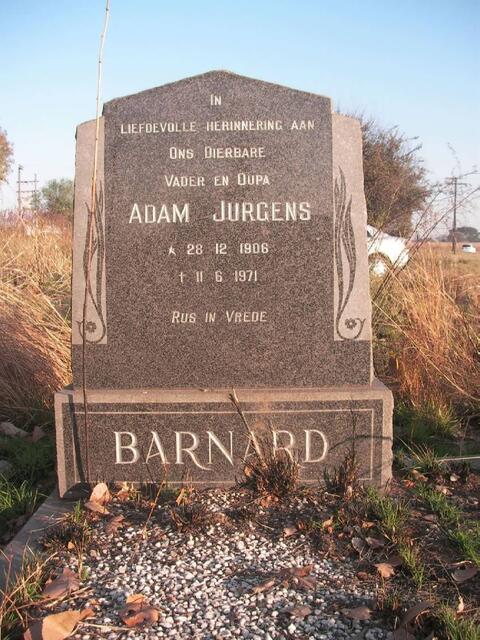BARNARD Adam Jurgens 1906-1971