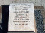 SCHWARTZ Emma Kathleen nee LAMBERT 1898-1937