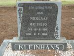KLEINHANS Nicolaas Mattheus 1919-1984