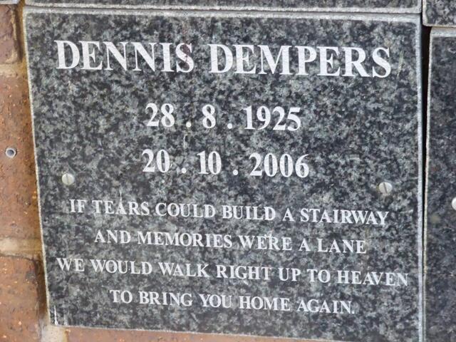 DEMPERS Dennis 1925-2006