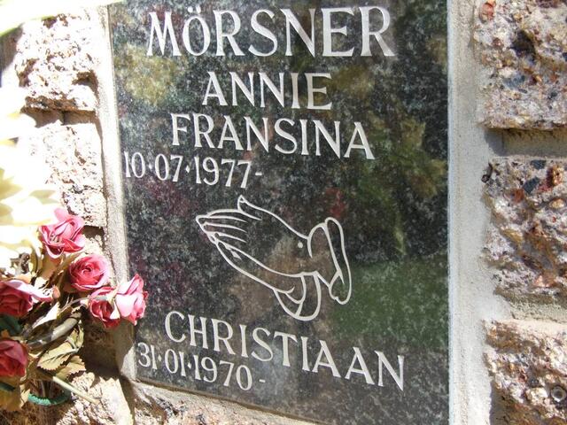MÖRSNER Christiaan 1970- & Annie Fransina 1977-
