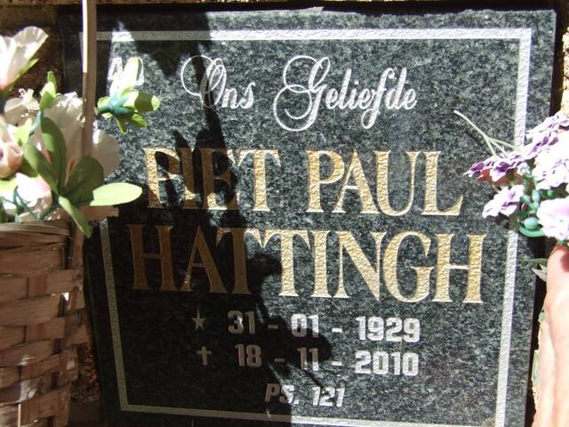 HATTINGH Piet Paul 1929-2010