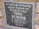 BURGER Tina 1946-2008