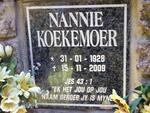KOEKEMOER Nannie 1928-2009